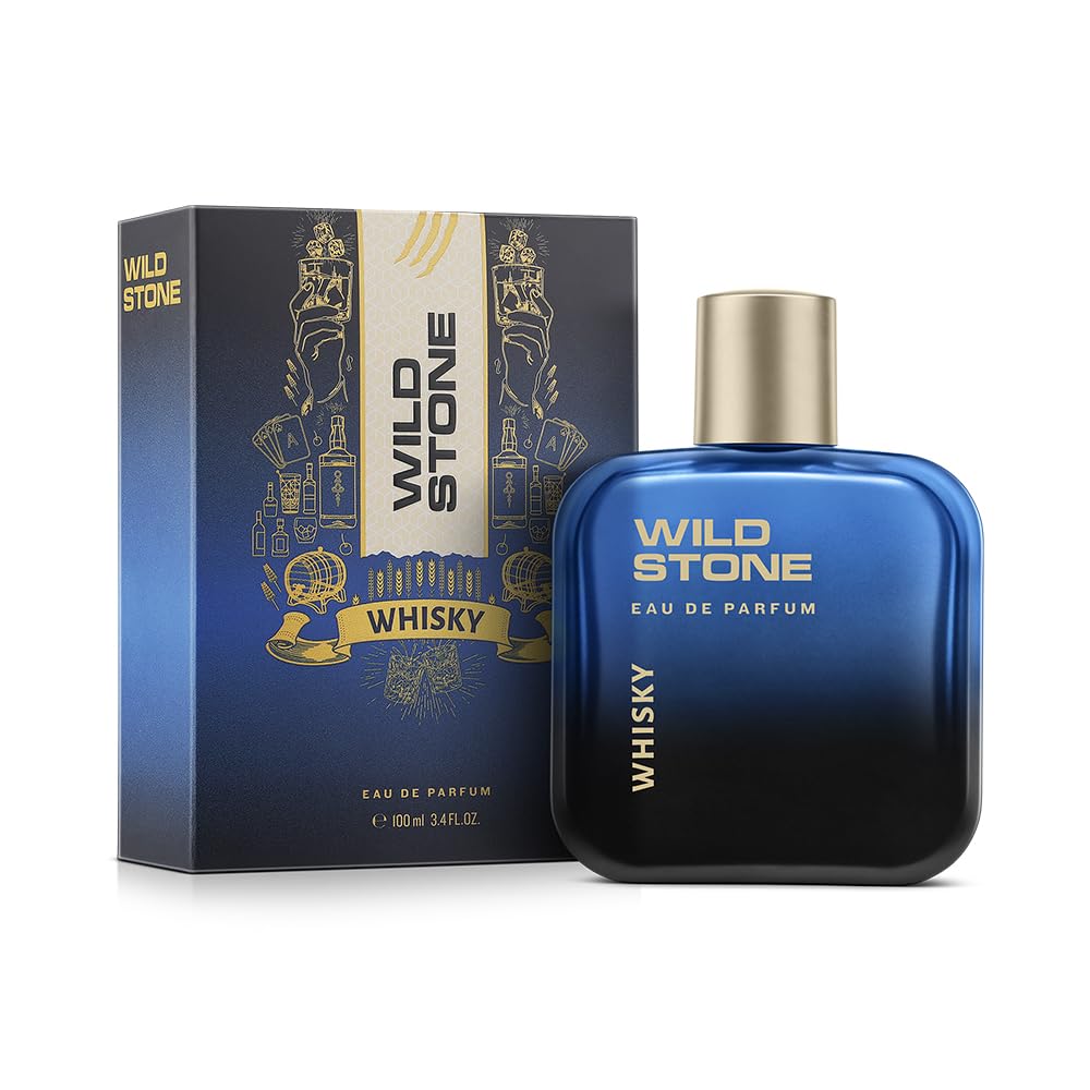 Premium Wild Stone Whisky Eau de Parfum for Men - 100ml Long-Lasting Fragrance with Captivating Scent | Perfect Gift for Him | Date Night, Office & Special Occasions