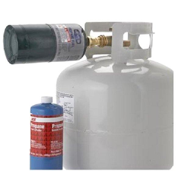 Hiland 1 lb Refill Adapter Connection - Universal Propane Tank Adapter for Gas Grills, Camping Stoves & Outdoor Cooking Accessories