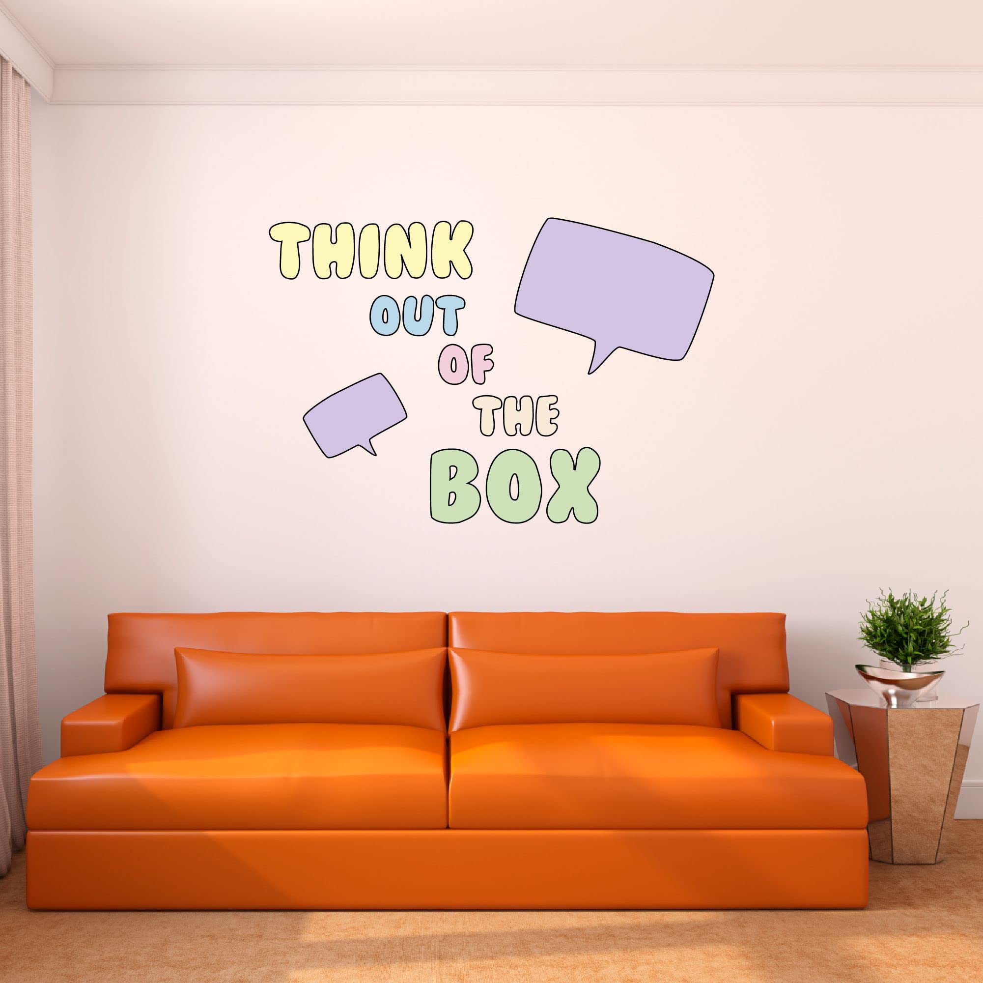 Pastel Violet Speech Bubble Wall Decals with Inspirational Quotes - 10x7 Inch Cute Room Decor for Girls Bedroom, Nursery & Playroom - Motivational Sayings Wall Stickers for Teen Girls Room Aesthetic