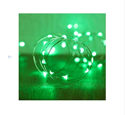 Waterproof LED Fairy String Lights - 10FT Green Starry Lights for Indoor & Outdoor Decor, Christmas, Parties, DIY Home Decoration | Perfect for Bedroom, Garden, Wedding, Holiday Lighting