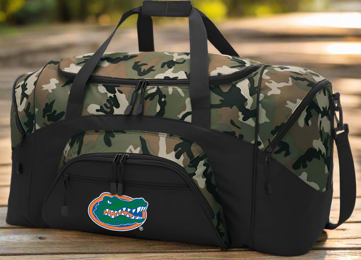 Florida Gators Camouflage Duffle Bag - Large UF Gators Travel Luggage for Men, Perfect for College Games, Gym & Weekend Trips - Official University of Florida Gift