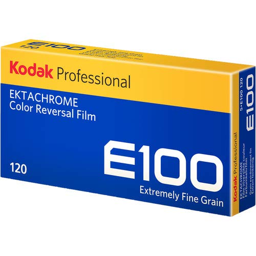Kodak Professional Ektachrome E100 Color Transparency Film 120 Roll Film (5-Pack) - Perfect for Landscape, Portrait & Studio Photography