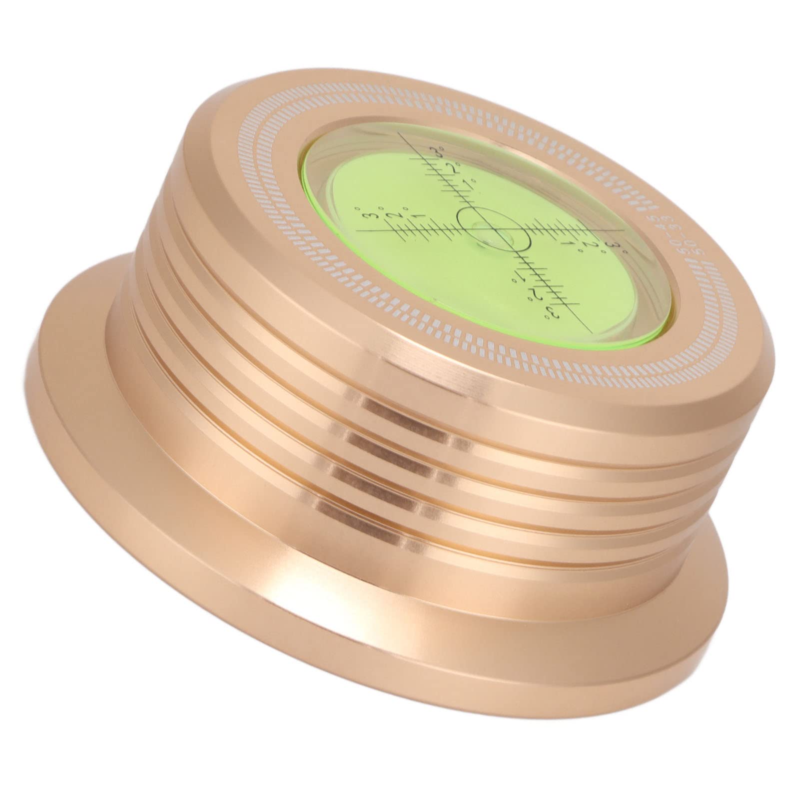 7.28mm Turntable Stabilizer - Gold Spindle Vibration Reduction Record Clamp for LP Vinyl Record Players | Perfect for Audiophiles & DJs to Enhance Sound Quality & Reduce Wobble During Playback