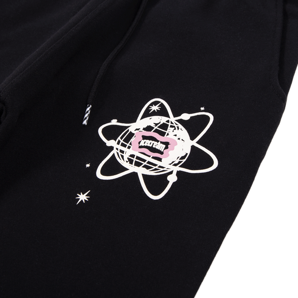 Atomic Sweatpants for Men - Soft & Comfortable Black Jogger Pants for Casual Wear, Gym, Lounge & Travel