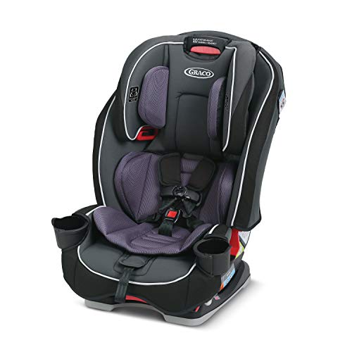 Graco SlimFit 3-in-1 Convertible Car Seat - Space-Saving Slim Design for Compact Cars & SUVs - Comfortable & Safe for Infants to Toddlers (Annabelle, 1-Pack) - Perfect for Road Trips, Daily Commutes & Family Travel