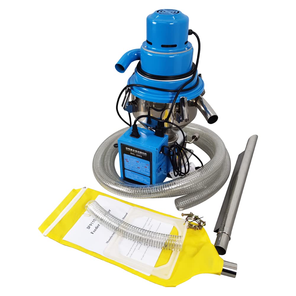 INTBUYING Auto Suction Vacuum Feeding Machine for Plastic Materials - 220V 1PH Automatic Vacuum Loader & Feeder Auxiliary Equipment | Ideal for Plastic Injection Molding & Manufacturing