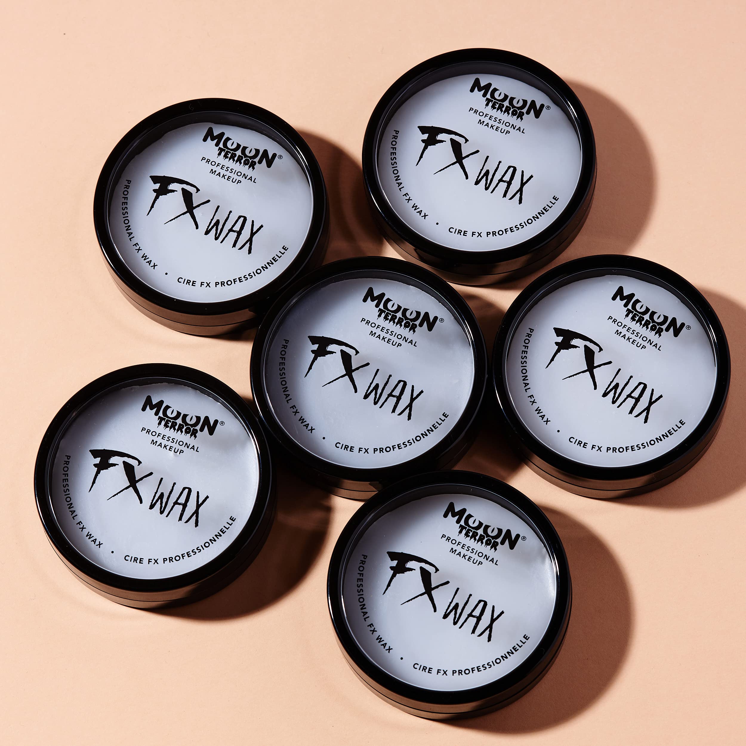 Pro FX Scar Modelling Wax by Moon Terror - 0.70oz x6 Pack - Professional SFX Makeup for Fake Scars, Skin Texture & Special Effects - Perfect for Halloween, Cosplay & Movie Prosthetics
