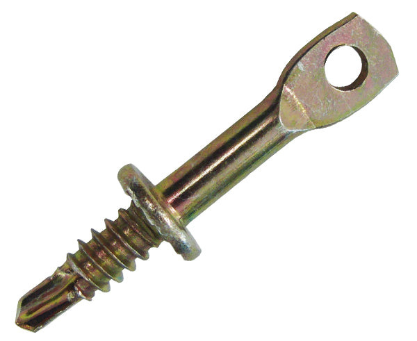2in Eye Lag Screw with 1/4in Hole - Heavy Duty Sheet Metal Fasteners (100pc Box) - Perfect for Hanging, Securing & DIY Projects