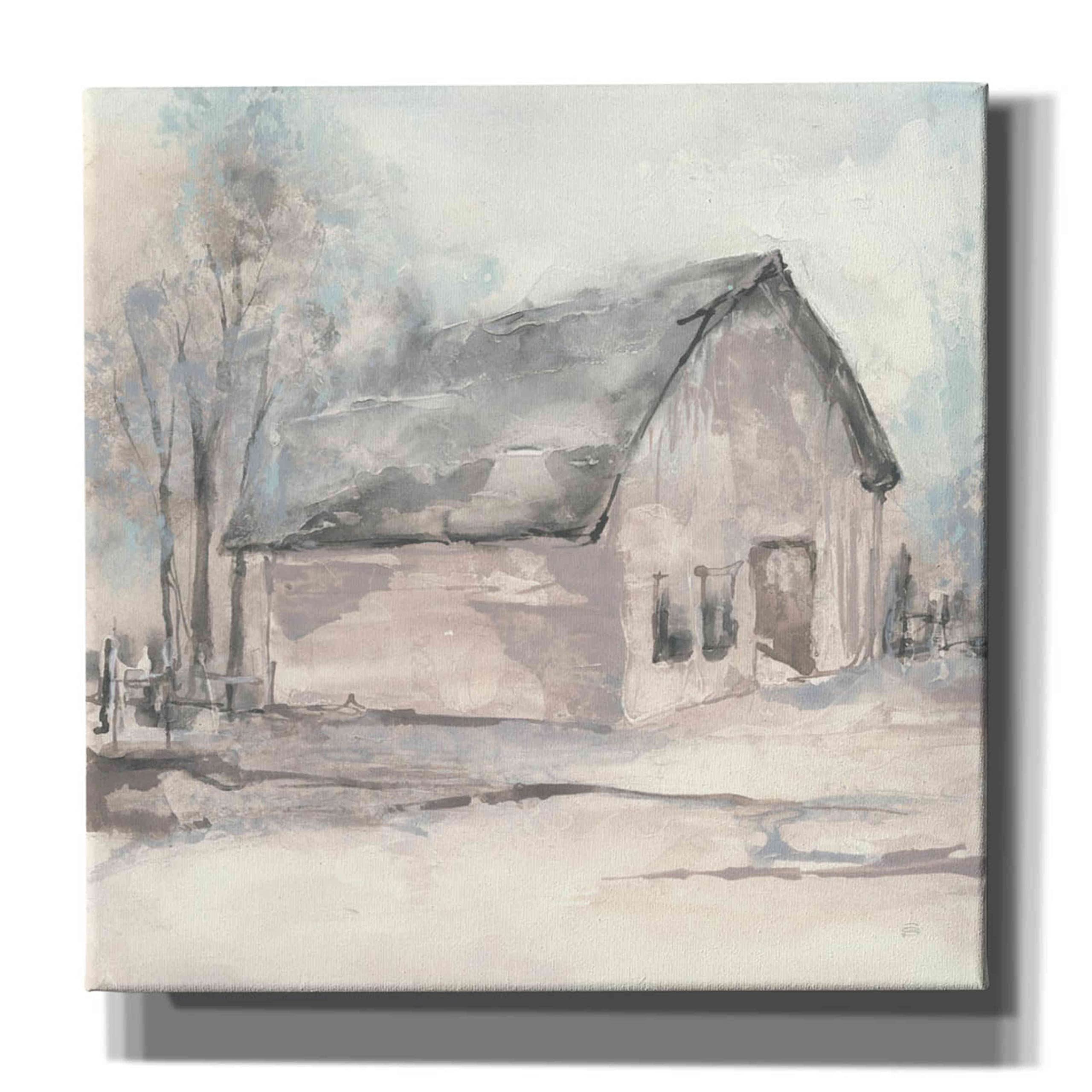 Epic Graffiti 'Barn I' by Chris Paschke - Premium Giclee Canvas Wall Art Print 26x26 Inches - Modern Home & Office Decor for Living Room, Bedroom