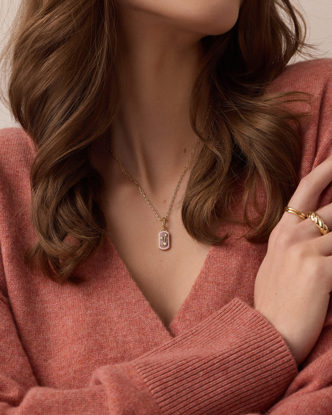 Power Gemstone Parker Charm Necklace for Compassion - Elegant Healing Crystal Jewelry for Women, Spiritual Gift for Meditation & Positive Energy