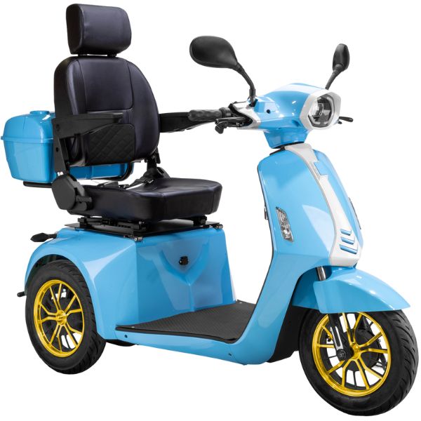 Premium Heavy Duty 3-Wheel Mobility Scooter for Adults - Lightweight & Foldable Electric Scooter with Long Battery Life - Ideal for Seniors, Travel, Shopping & Outdoor Activities