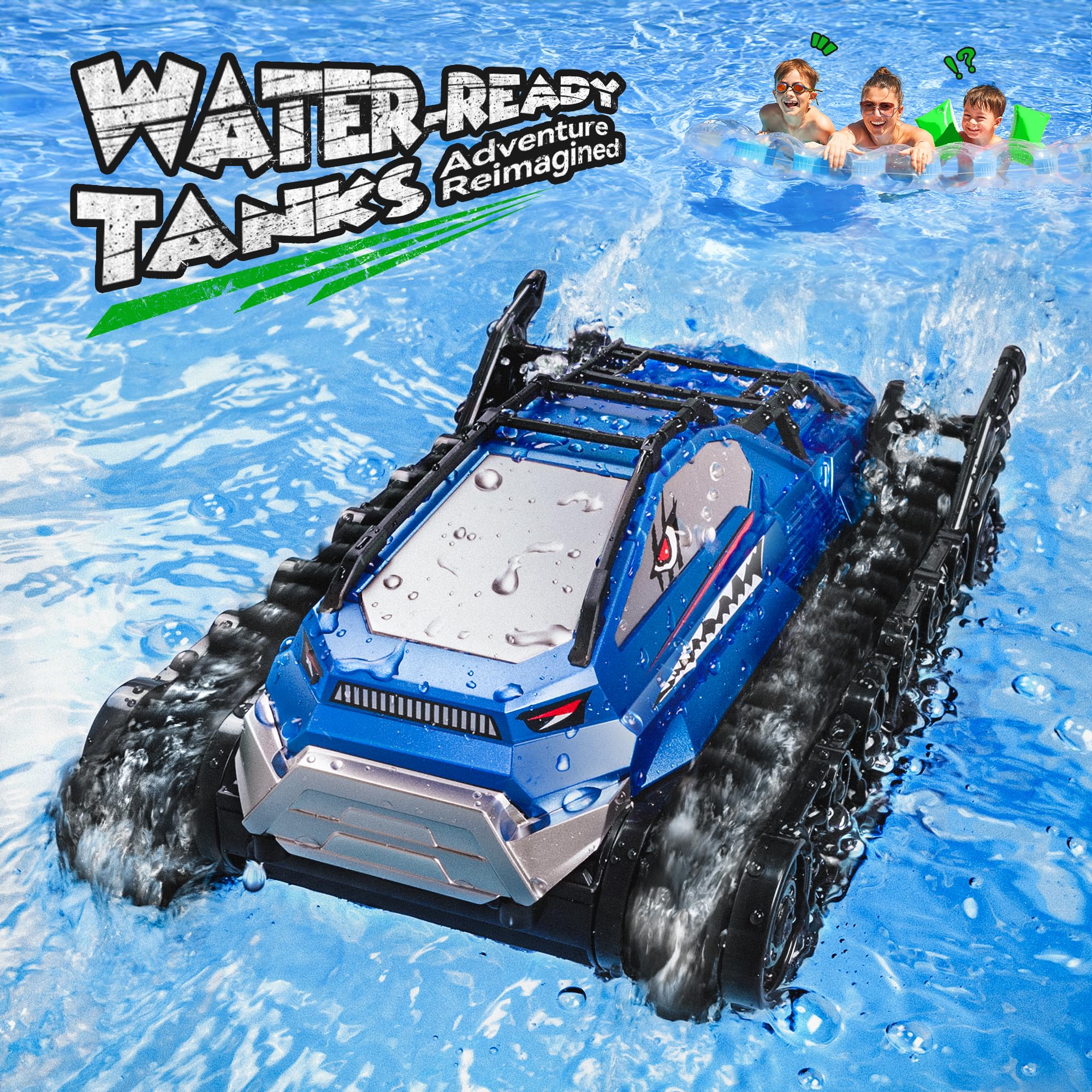 Ruko 6088 Smart Dancing Robot & 1604 Amphibious RC Tank Toy Set for Kids - Interactive STEM Learning Toys for Indoor & Outdoor Play