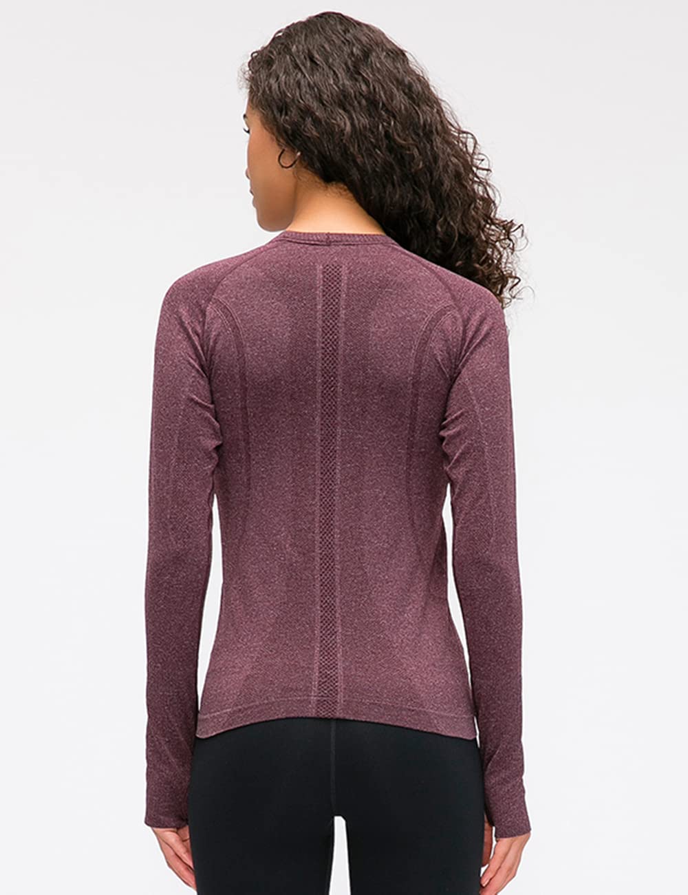 LUYAA Women's Long Sleeve Workout Tops - Breathable Yoga & Gym Athletic Shirt for Running, Fitness & Sports | Slim Fit Activewear for Women
