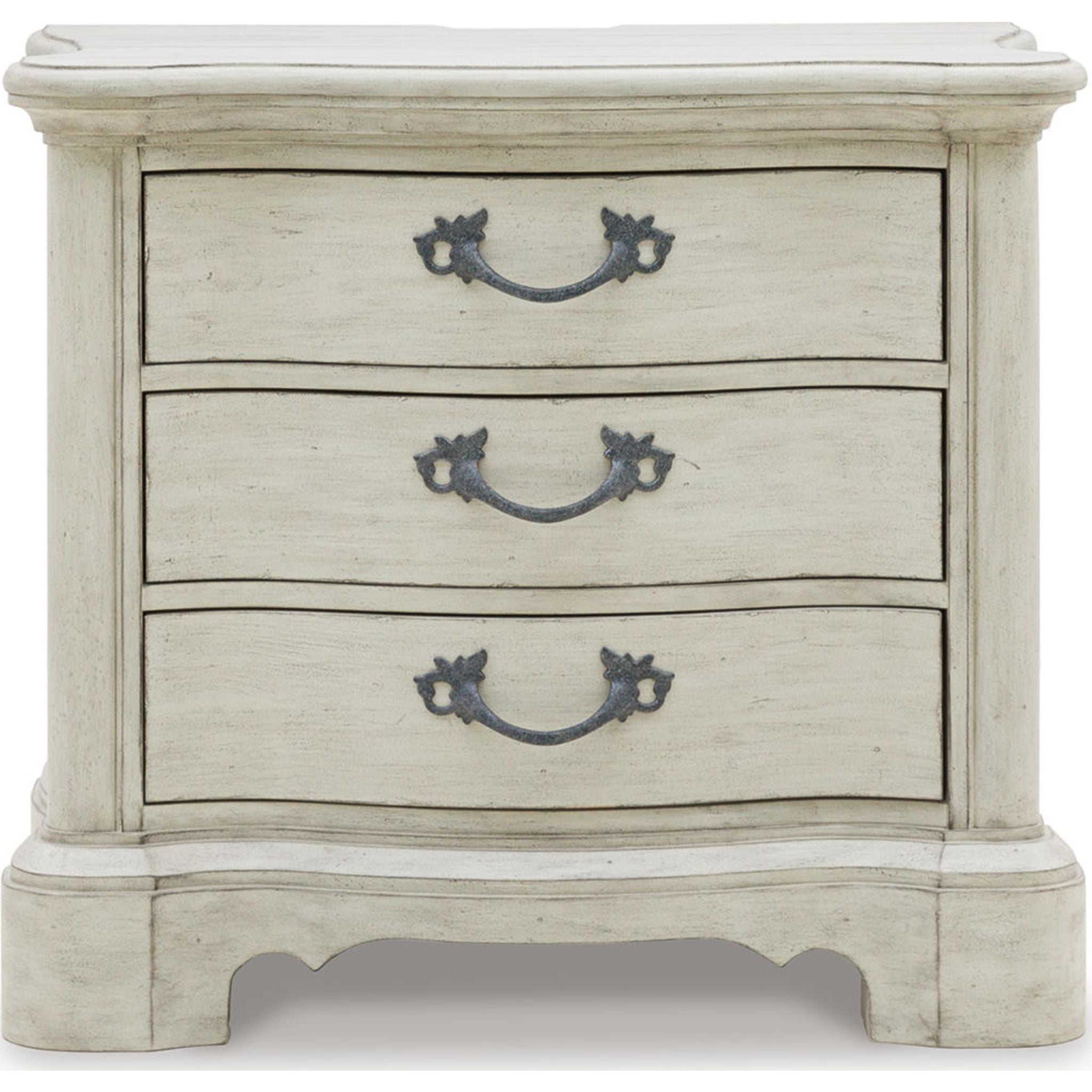 Arlendyne Nightstand - Antique White Finish Bedside Table with Drawer | Perfect for Bedroom, Guest Room, or Nursery Storage