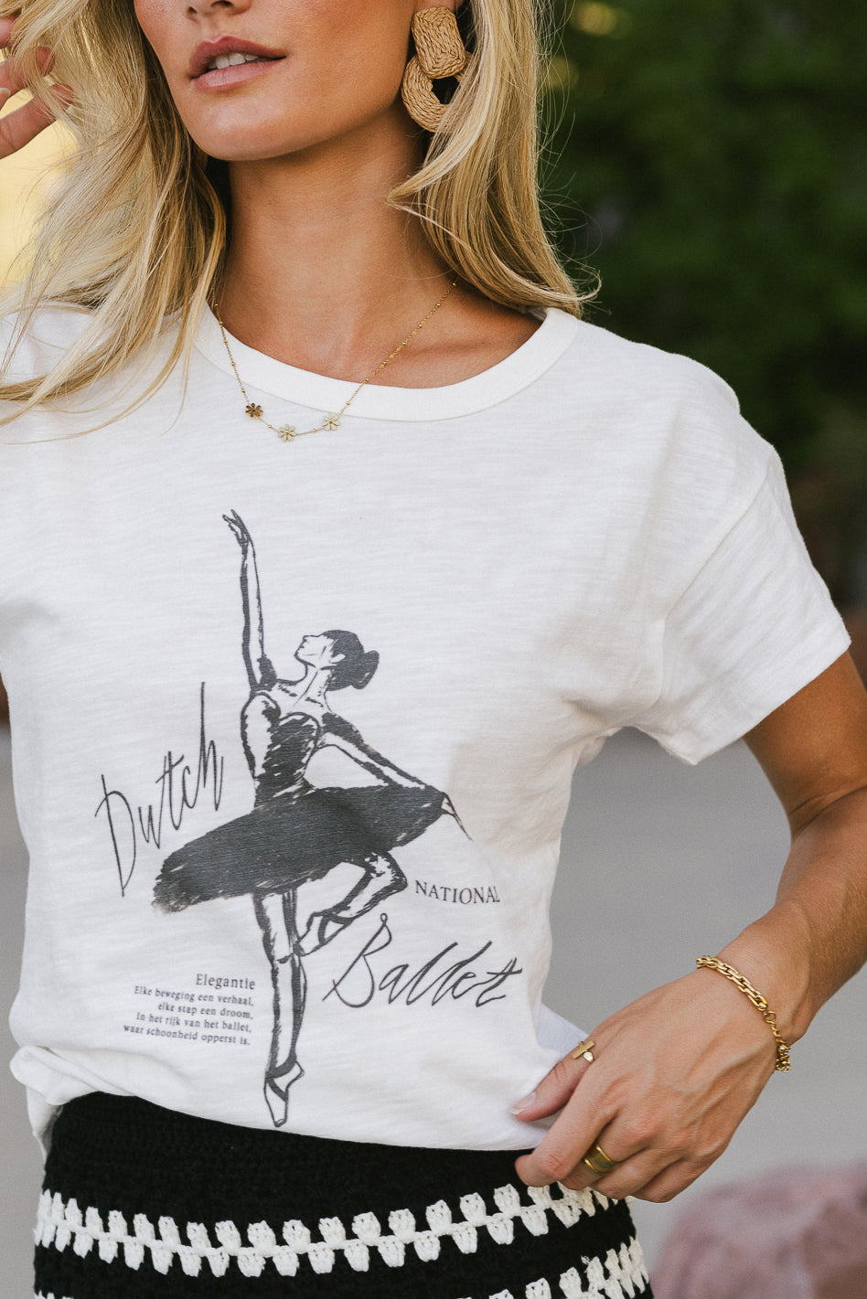 Dutch Ballet Graphic Tee - Vintage Dance Art Cotton T-Shirt for Women | Casual Wear, Dance Class, Gift for Ballet Lovers