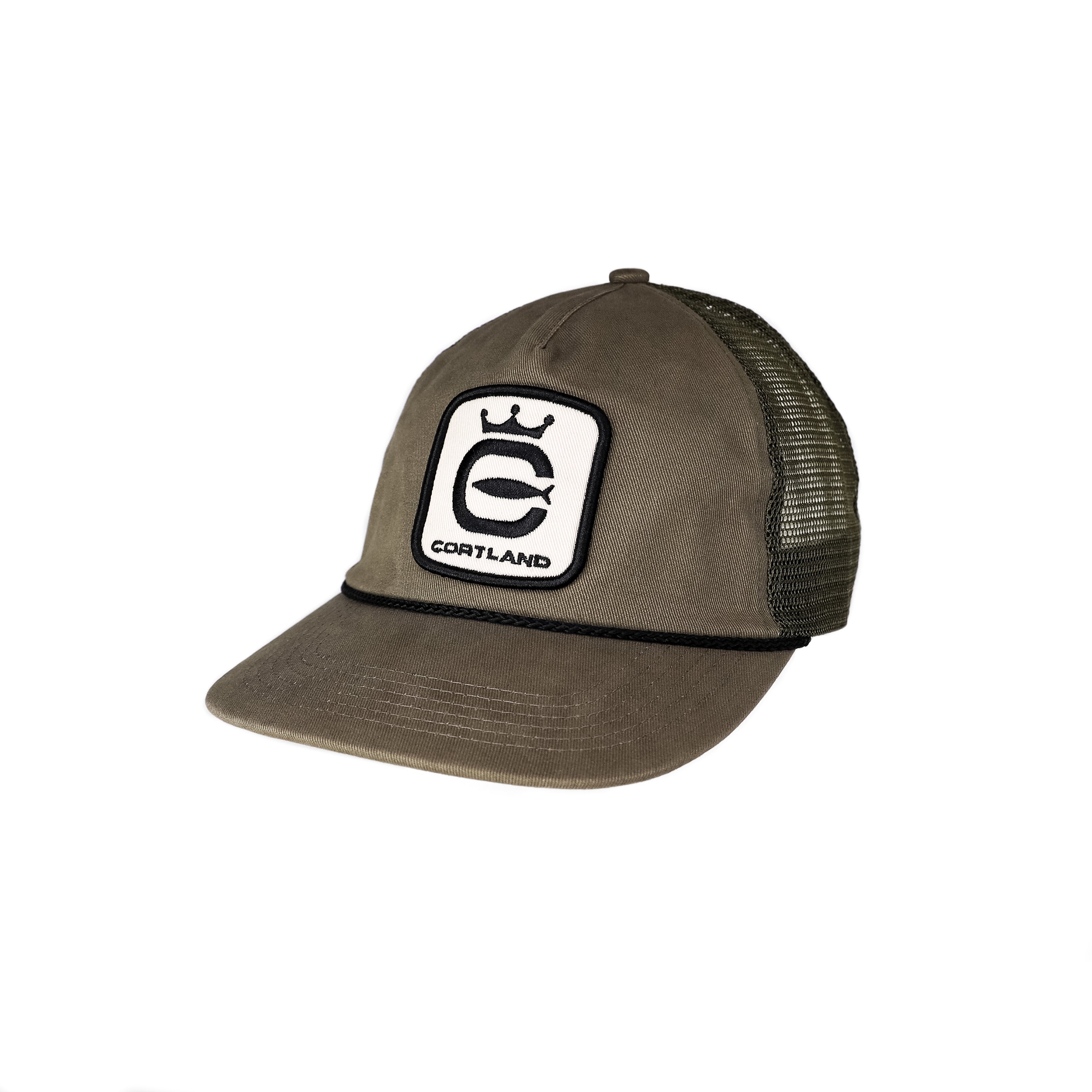 Cortland Olive Captain Trucker Hat - Stylish & Durable Baseball Cap for Men & Women - Perfect for Outdoor Activities, Sports & Casual Wear