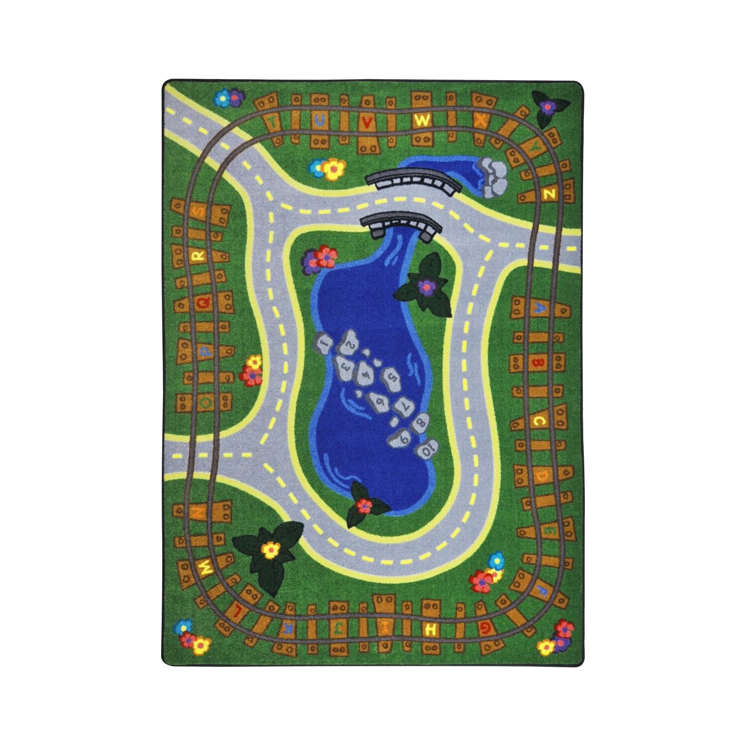 Alphabet Express Kids Play Rug - 5'4
