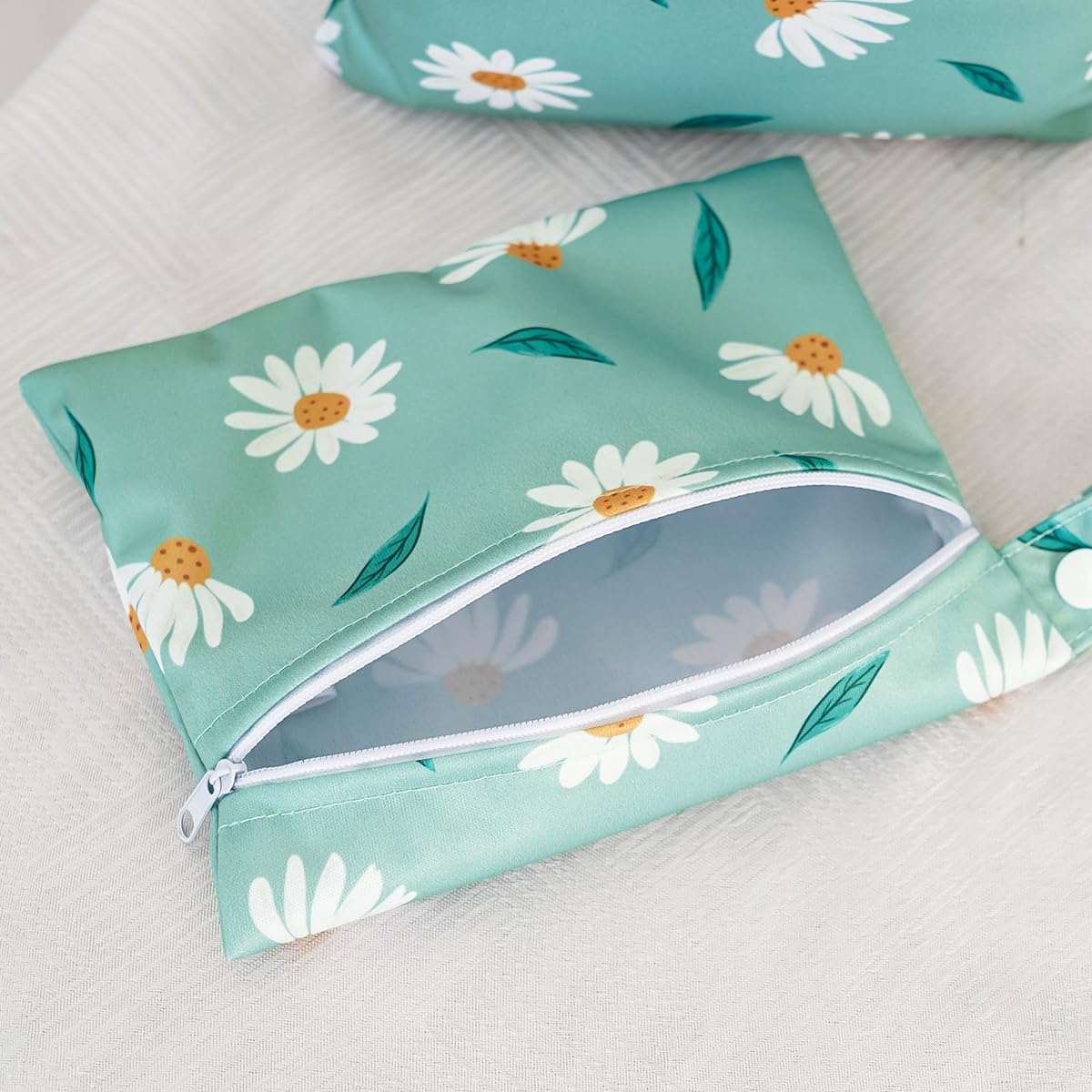 3-Pack Waterproof Wet Bags with Zipper - Reusable Washable Storage for Swimsuits, Clothes & Diapers - Ideal for Beach, Pool, Gym & Travel (EF643) - Perfect for Baby Care, Sports & Outdoor Activities