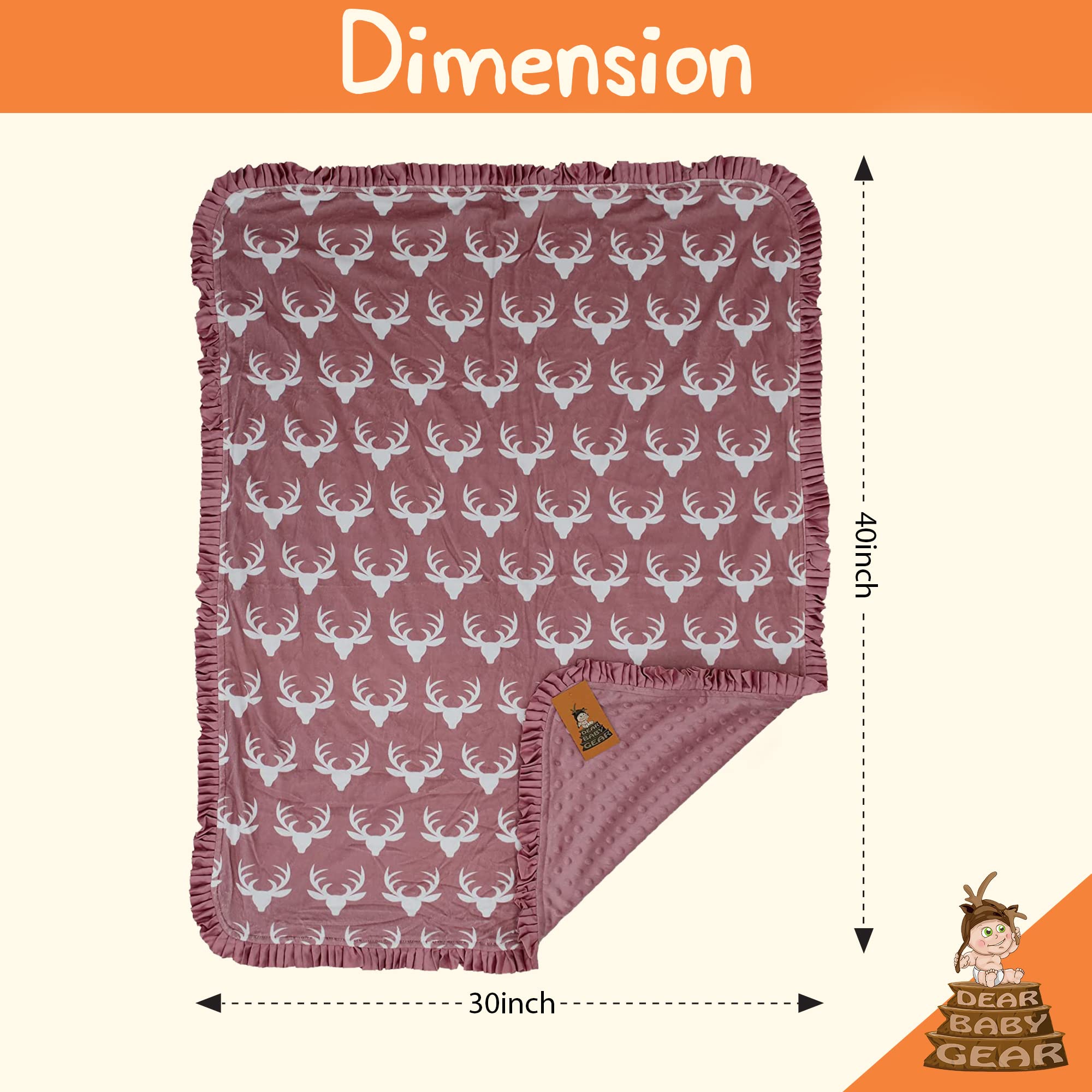 Deluxe Double Layer Baby Blanket - Gender Neutral Nursery Quilt for Newborns - Perfect for Gifting & Nursery Decor