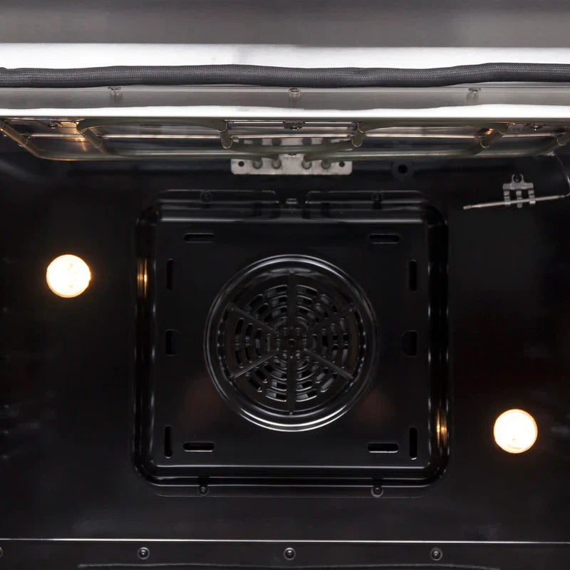 FORNO Galiano 30 Inch Electric Range with Convection Oven - Stainless Steel Built-in Stove FFSEL6083 30 - Perfect for Modern Kitchens & Home Cooking