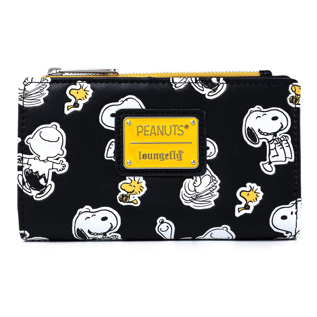 Loungefly Peanuts Snoopy and Woodstock Print Wallet - Cute Cartoon Character Wallet for Women, Girls | Perfect for Everyday Use, Gift Giving, and Collecting