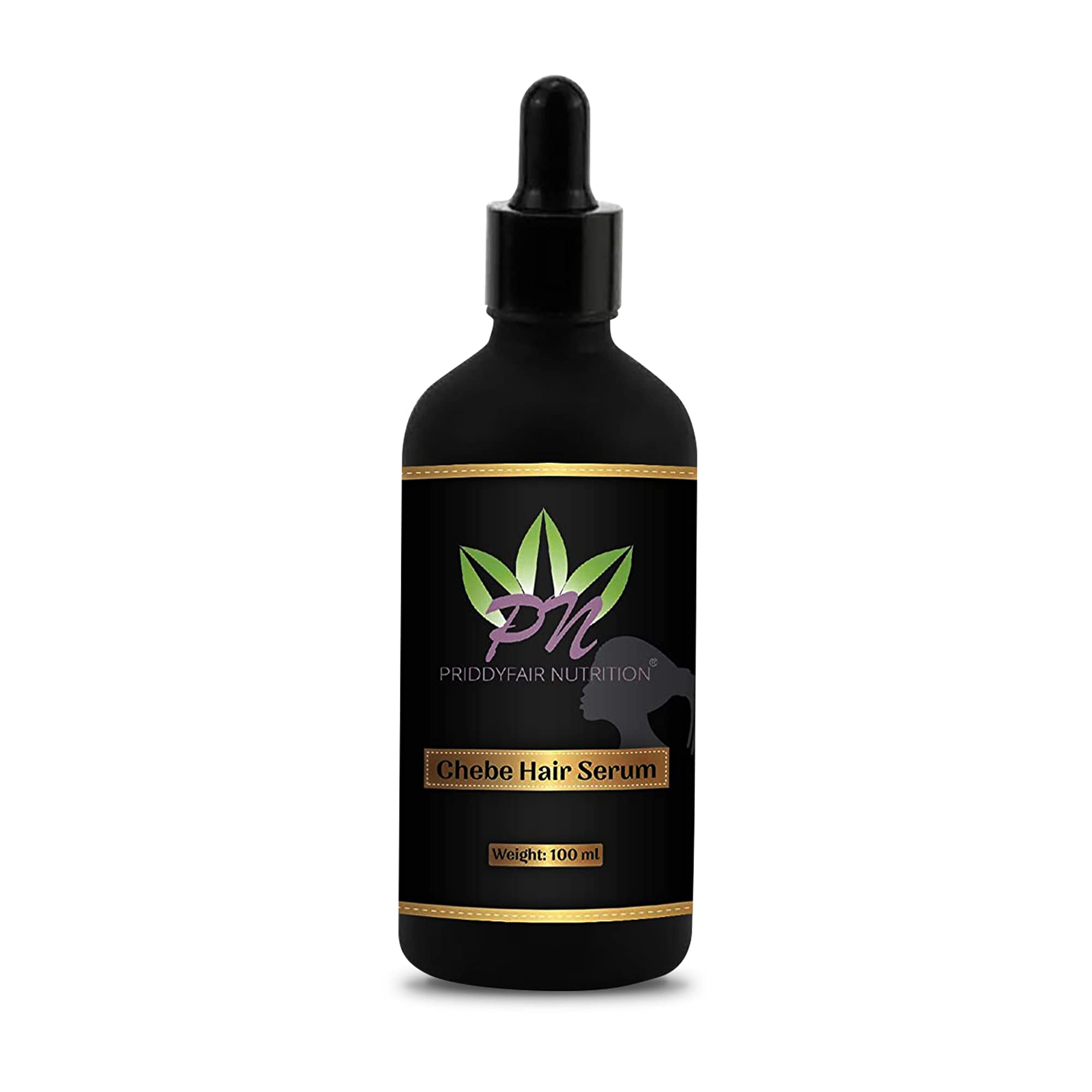 Priddyfair Chebe Hair Growth Oil Serum 100ml - Natural Biotin & Herbs for Anti Hair Loss, Dry & Thinning Hair Treatment - Stimulates Hair Follicle Growth for All Hair Types - Perfect for Daily Scalp Massage & Nighttime Hair Care Routine