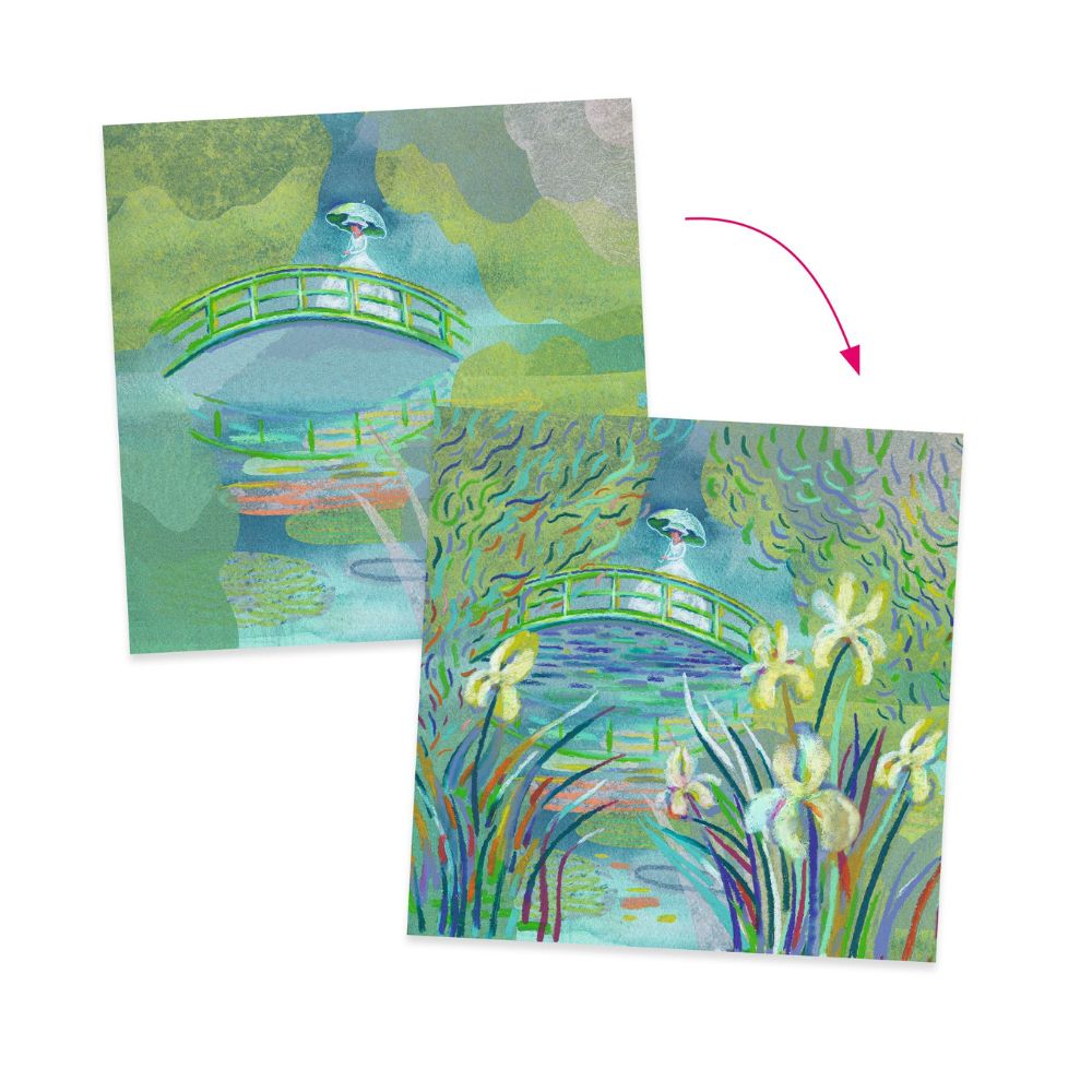 DJECO Inspired by Monet's Water Lilies - Premium Art Puzzle for Adults & Kids - Perfect for Home Decor, Gifts & Relaxation