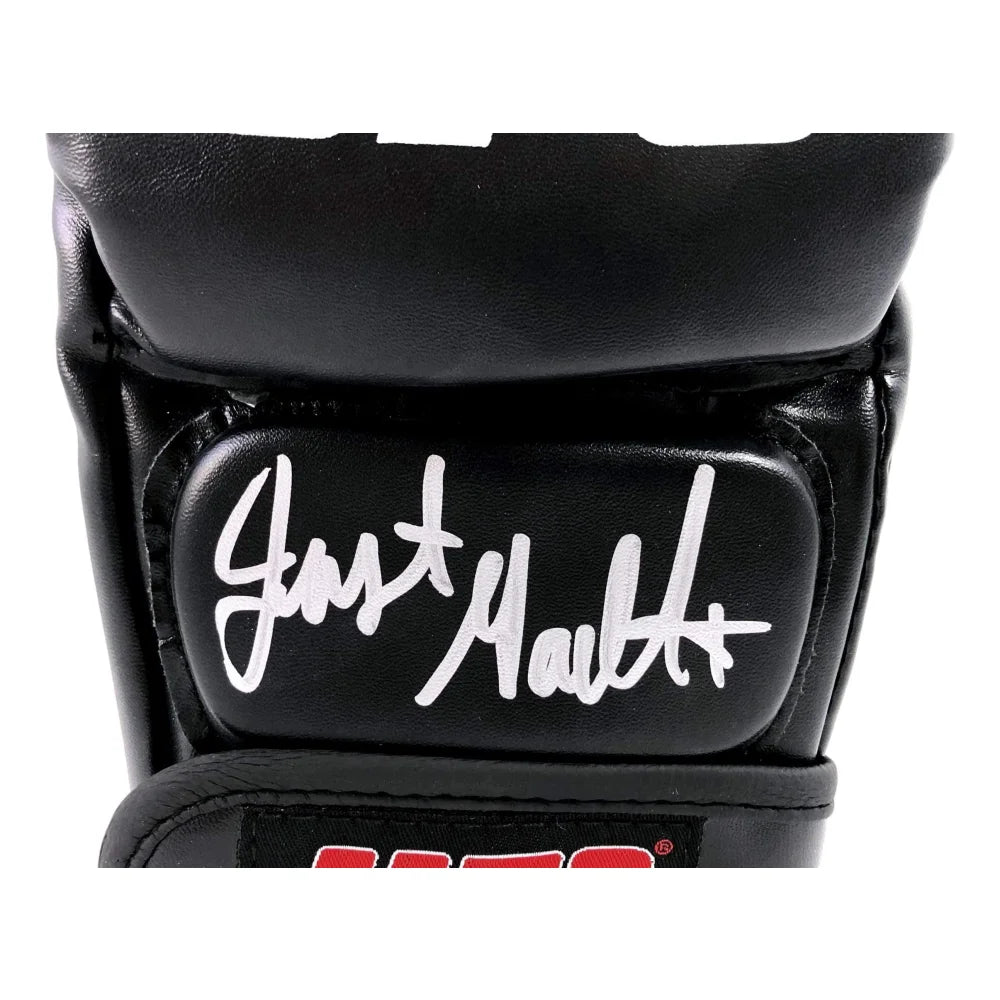 Justin Gaethje Signed Official UFC Gloves with JSA COA - Authentic MMA Collectible for Fans, Fight Memorabilia, Home & Office Display, Gift for UFC Enthusiasts