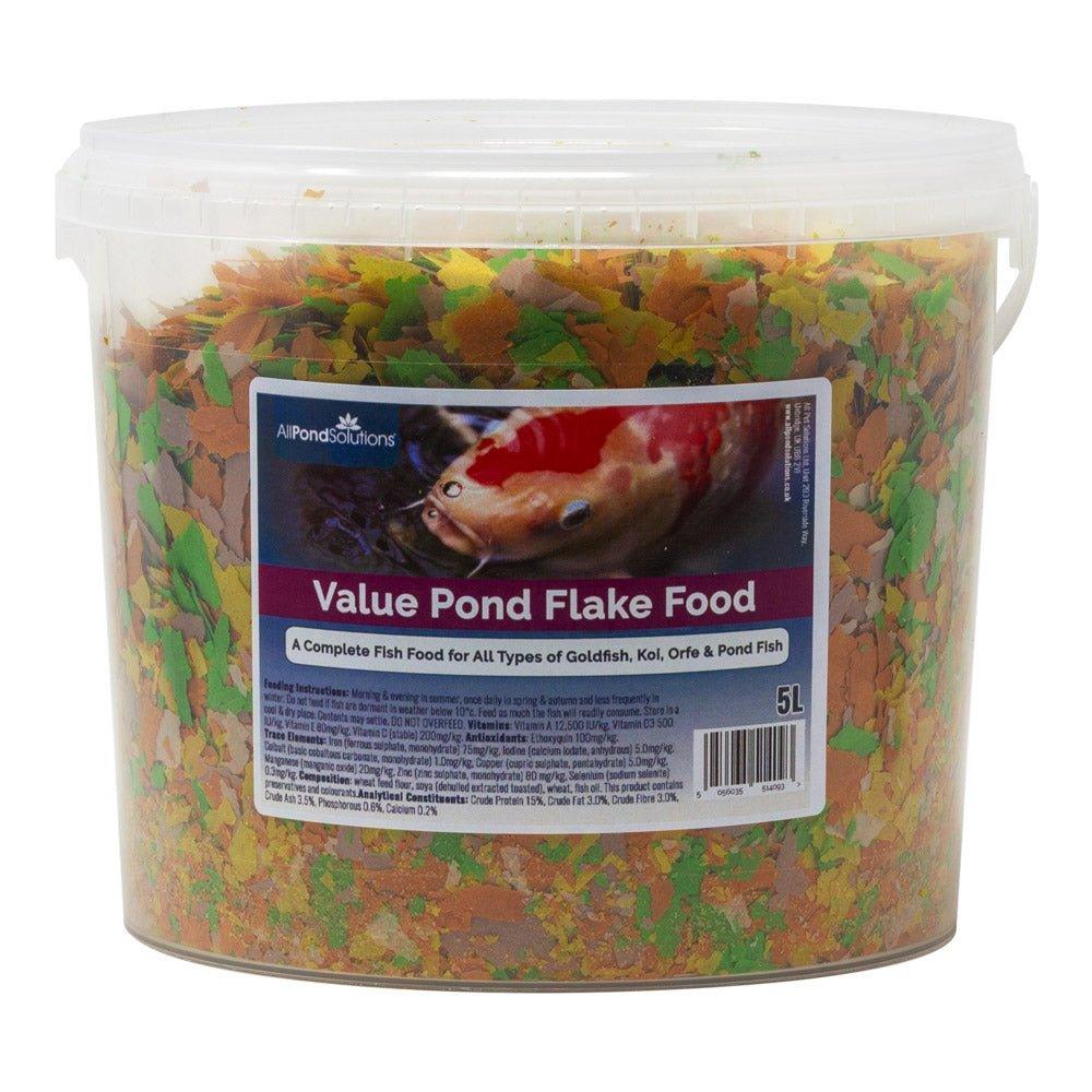 Premium Pond Flake Fish Food for Koi & Goldfish - 390g, 650g, 1180g Sizes - High Protein Nutrition for Healthy Growth - Ideal for Outdoor Ponds & Water Gardens