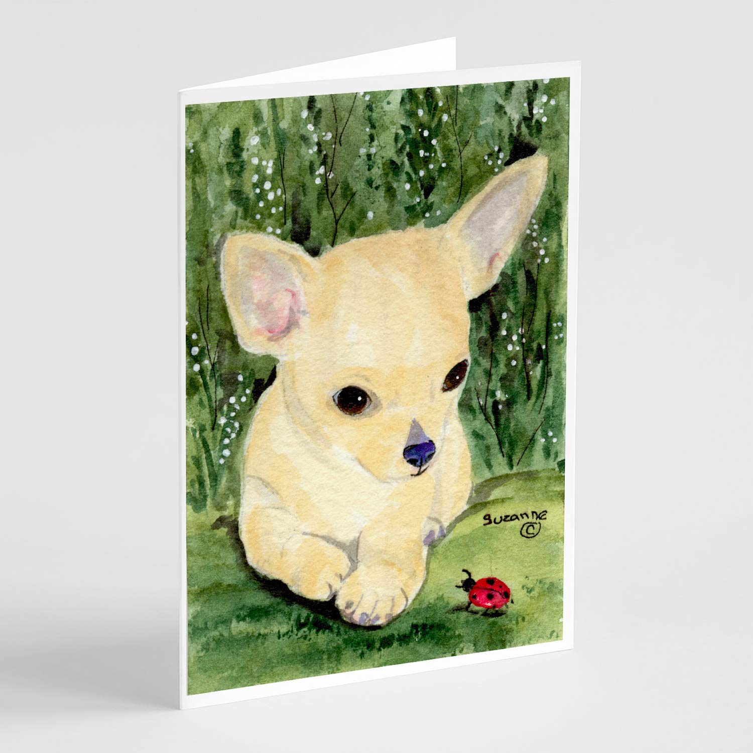 Chihuahua Greeting Cards & Envelopes Set - Pack of 8 Blank A7 Note Cards (5x7 Inches) for Birthdays, Thank You Notes & Special Occasions | Whimsical Dog-Themed Stationery