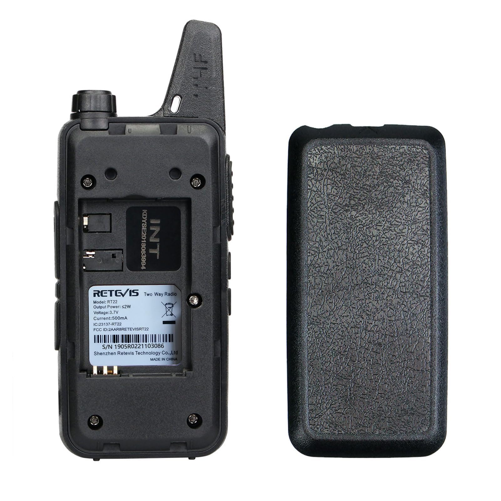 Retevis RT22 Walkie Talkie 2-Way Radio - 16 Channel FRS Long Range Rechargeable with VOX - Compact Design for Business, Camping, Farm, School & Warehouse Use - Perfect Communication Tool for Outdoor Adventures & Team Coordination (4 Pack)