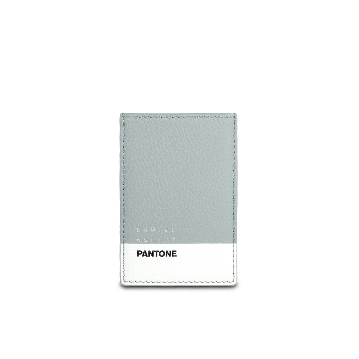 Premium Samuel Ashley x Pantone Genuine Leather Card Holder - Slim RFID Blocking Wallet for Men & Women - Perfect for Travel, Business & Everyday Use
