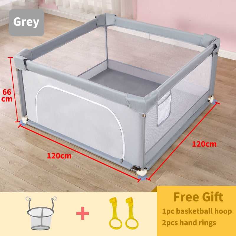 Sturdy Kids Playpen with Soft Foam Protector - Safe Play Area for Toddlers & Infants - Perfect for Indoor and Outdoor Use