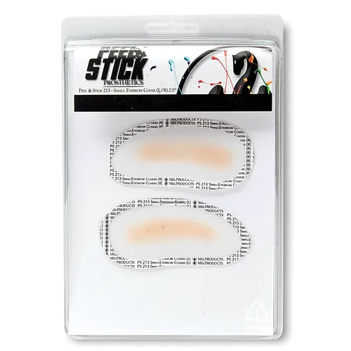 MEL Products Small Eyebrow Covers - Peel & Stick Prosthetics (Left/Right Pair) - Perfect for Halloween Costumes, Cosplay, and Special Effects Makeup