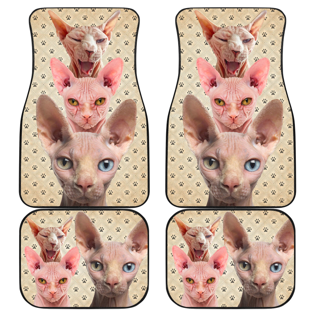 Premium Sphynx Car Floor Mats - Non-Slip, Durable Car Accessories for All Weather Protection | Perfect for SUVs, Sedans, and Trucks | Enhance Your Vehicle Interior Style