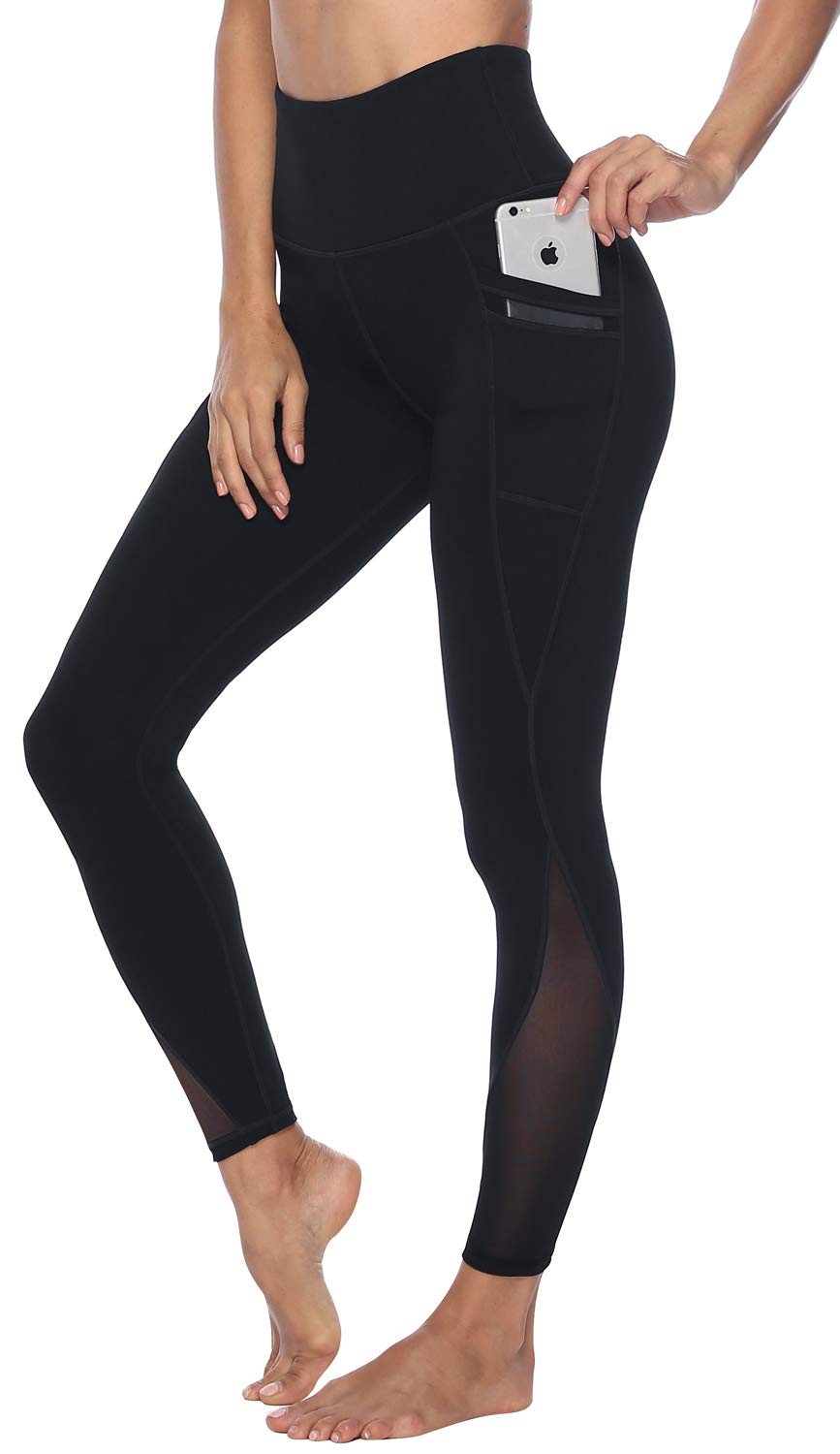 PERSIT Women's High Waist Yoga Pants with Pockets - 4-Way Stretch Tummy Control Workout Leggings | Non See-Through & Breathable for Gym, Running, Pilates & Lounge Wear