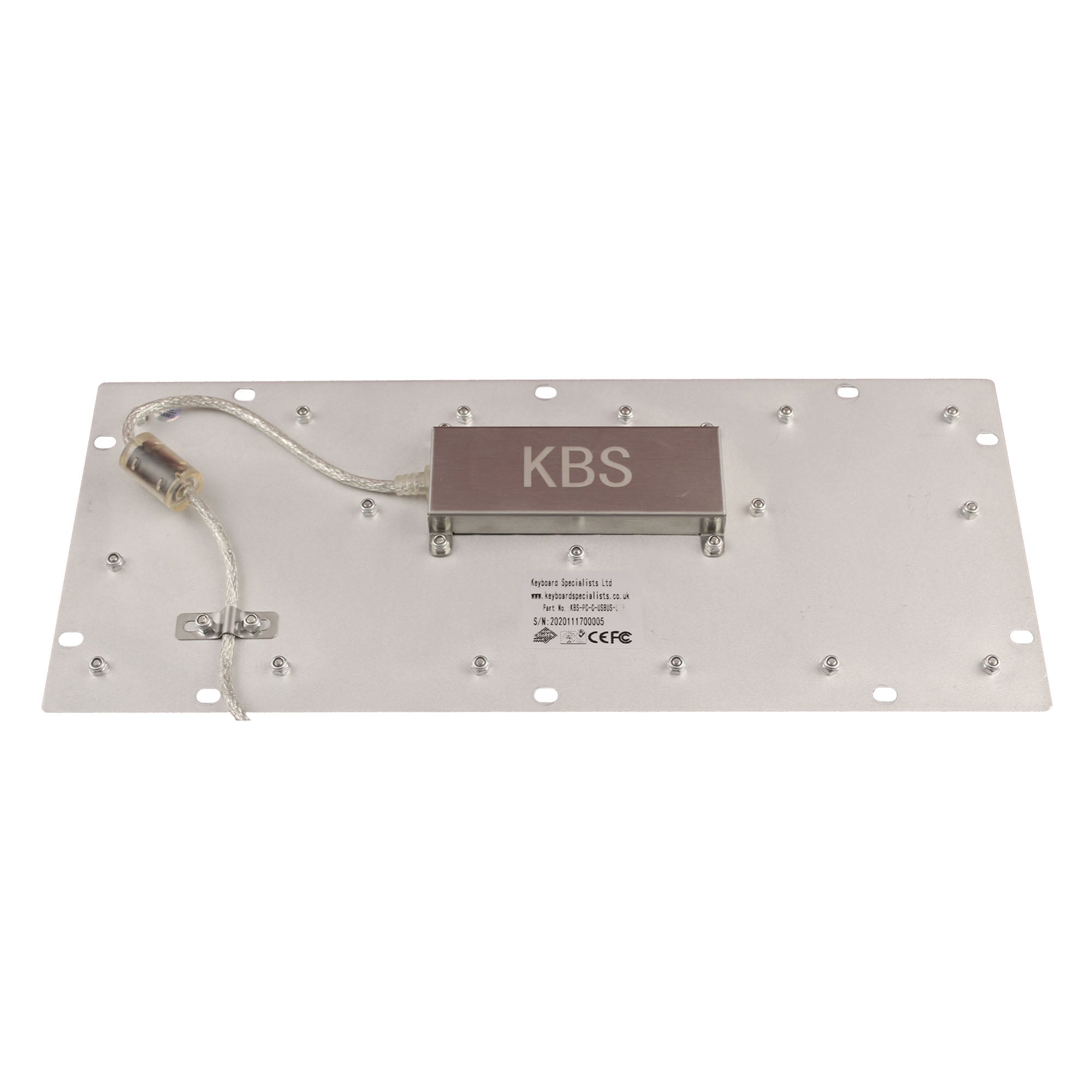 KBS PC C Stainless Steel Panel Mount Keyboard - OEM Industrial Grade for Harsh Environments | Perfect for Control Panels, Machinery & Outdoor Equipment