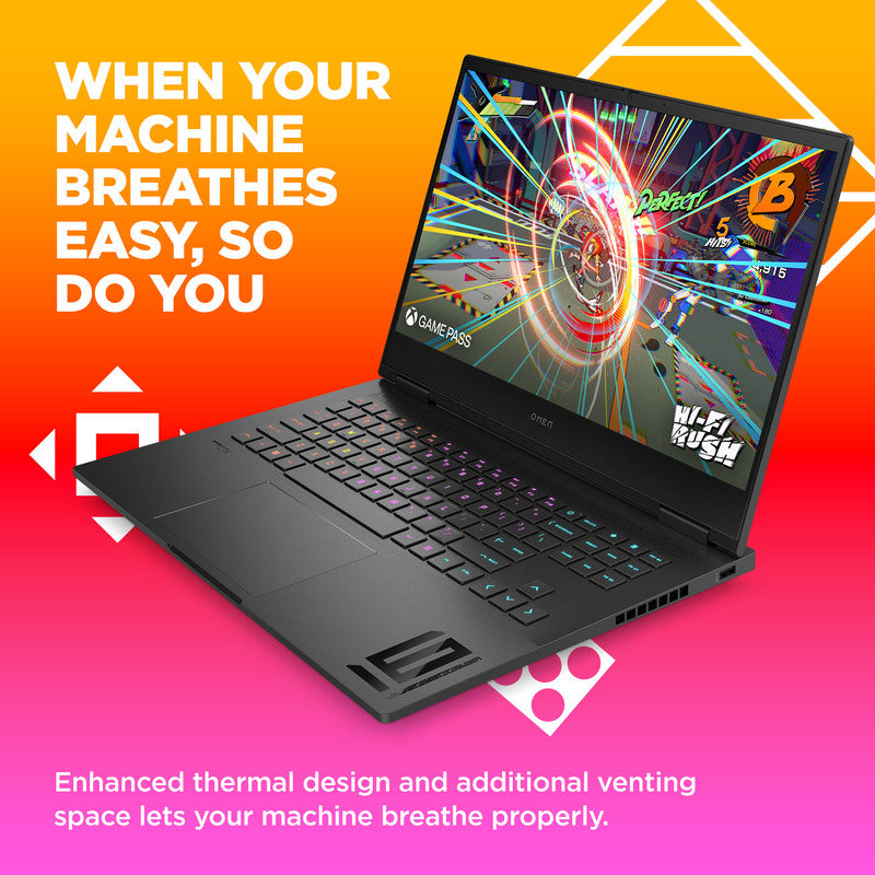 OMEN Transcend 16 Gaming Laptop - Intel Core i7, 32GB RAM, 1TB SSD, NVIDIA GeForce RTX 4070, WQXGA Display, Windows 11 - Shadow Black | High-Performance Gaming & Content Creation Laptop for Professionals & Gamers