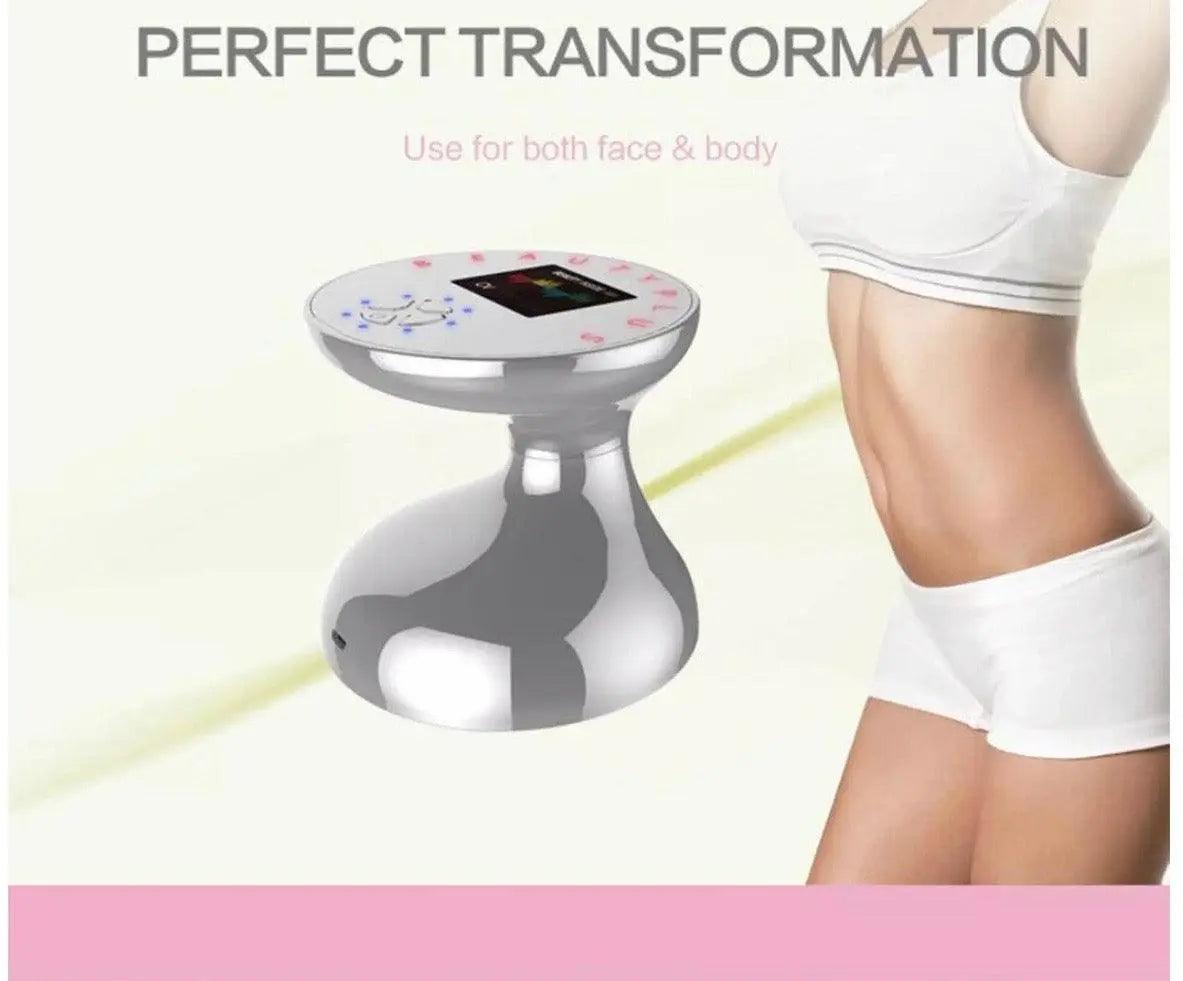 Professional Handheld Cavitation Machine with Ultrasound & RF Technology for Body Slimming, Skin Tightening & Cellulite Reduction - Perfect for Home Use & Spa Treatments