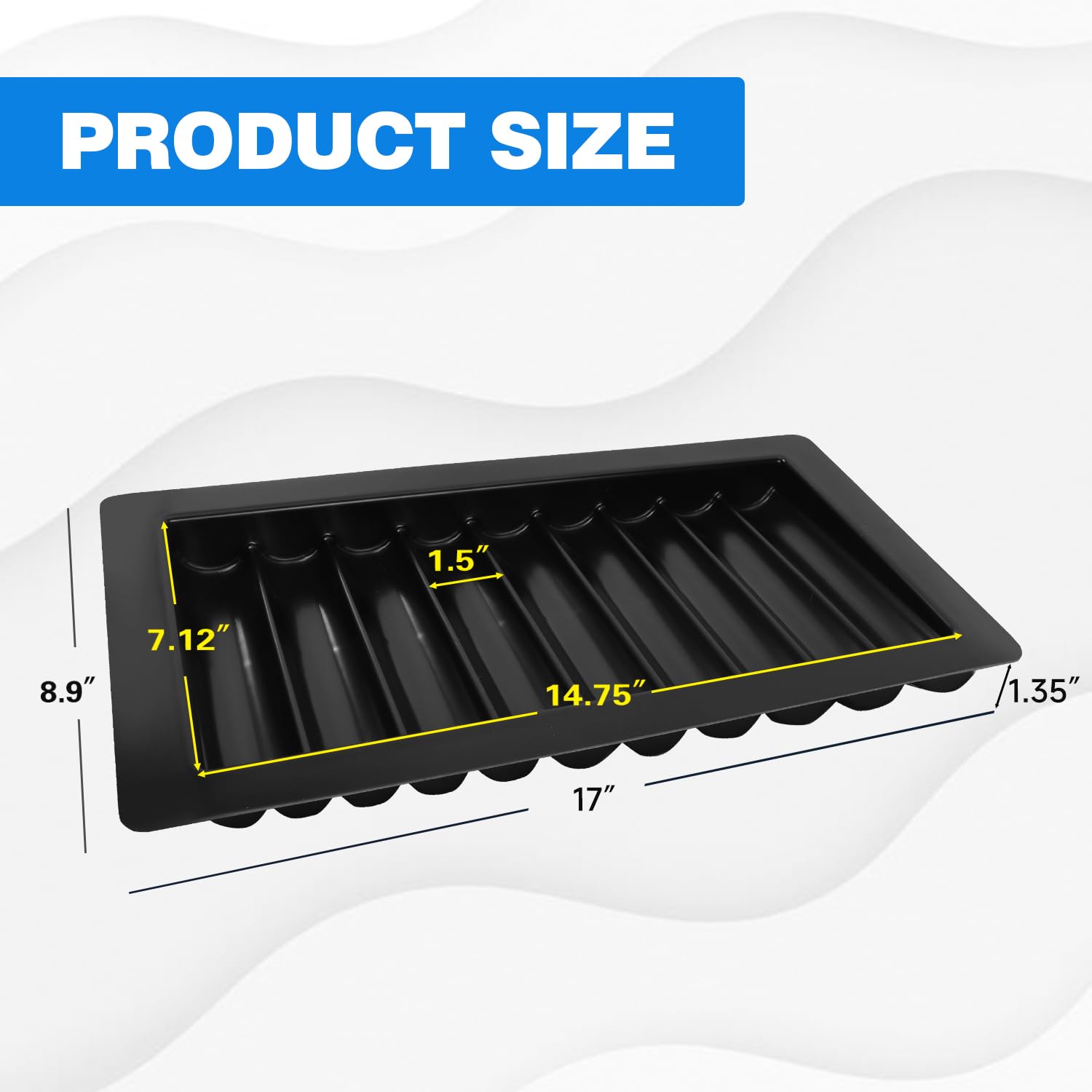 Professional Casino Poker Chip Tray - Las Vegas Style Dealer Table Chips Holder for Poker Games, Casino Nights & Home Poker Tournaments