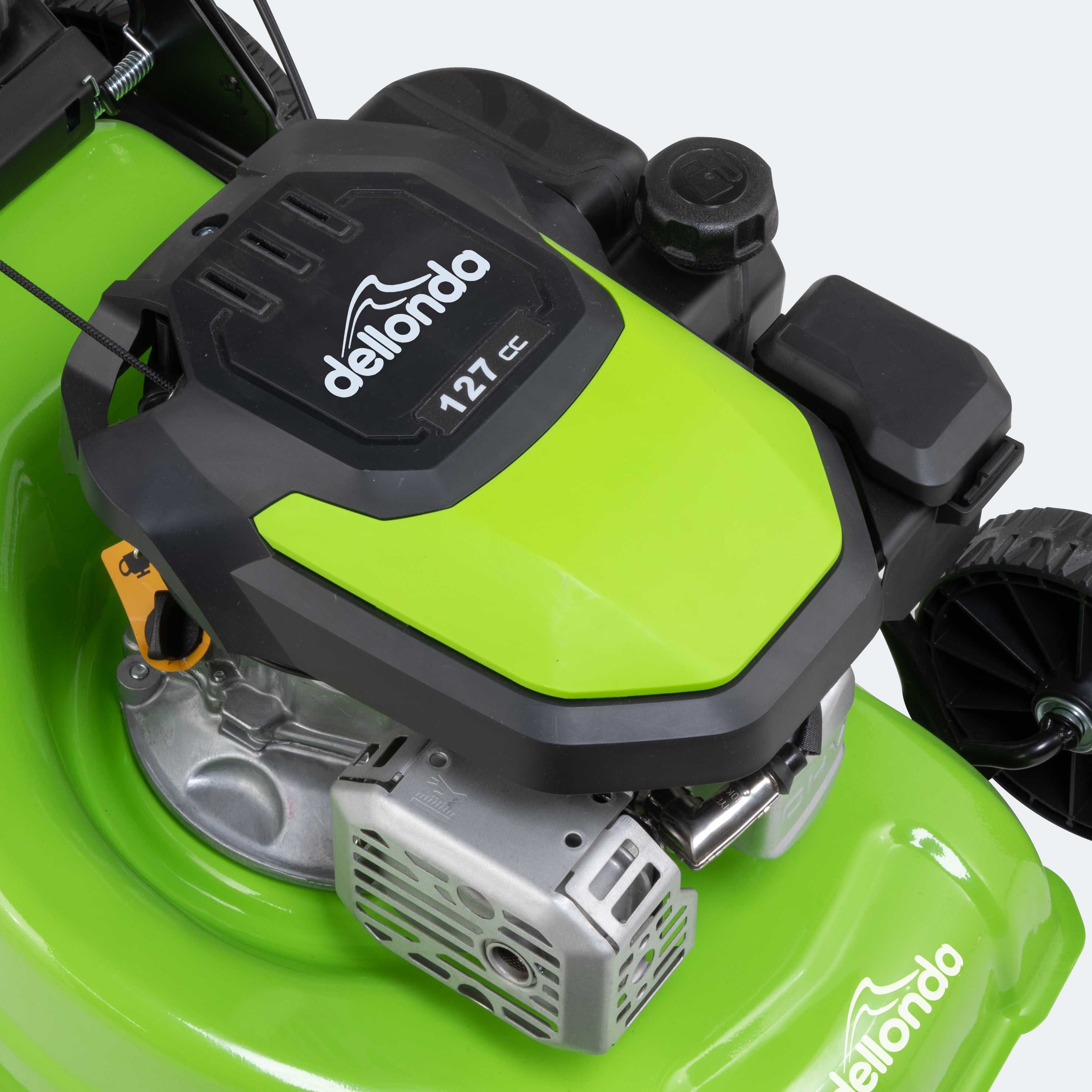 127cc 16-Inch 4-Stroke Gas Powered Push Lawn Mower with 41cm Cutting Width - Ideal for Small to Medium Yards, Home Garden Lawn Care & Landscaping