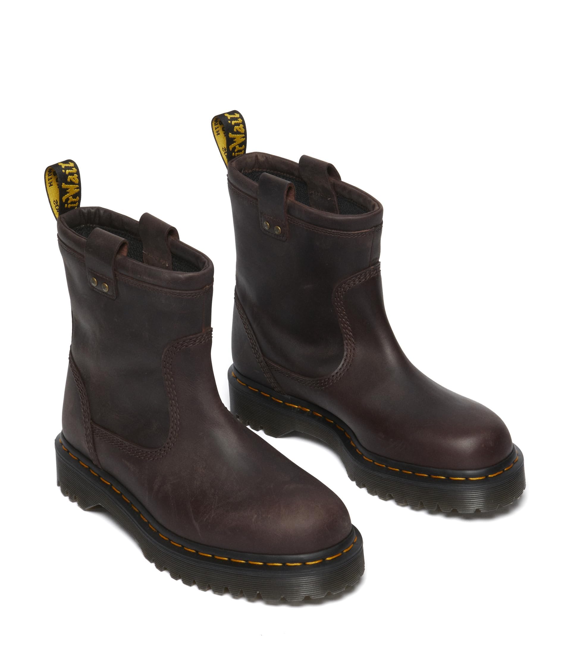 Dr. Martens Women's Anistone Leather Boots - Stylish & Comfortable Footwear for Everyday Wear, Work & Outdoor Activities