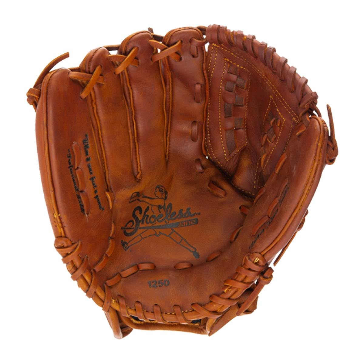 Fast Pitch Basket Weave Web Brown Baseball Glove 12.5-Inch Left Handed - Perfect for Youth & Adult Baseball Practice, Games & Training