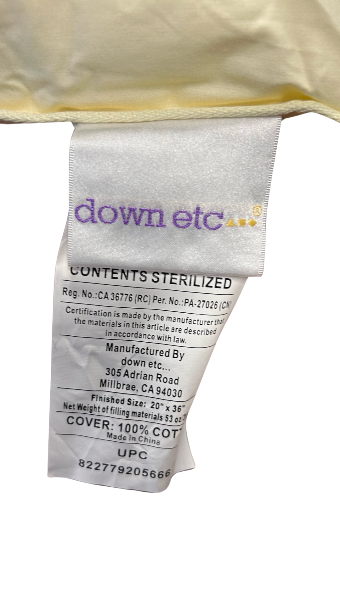 Down Etc. Aquaplush Firm Pillow - Ultra Soft & Supportive for Side, Back & Stomach Sleepers - Perfect for Home, Travel & Office Use