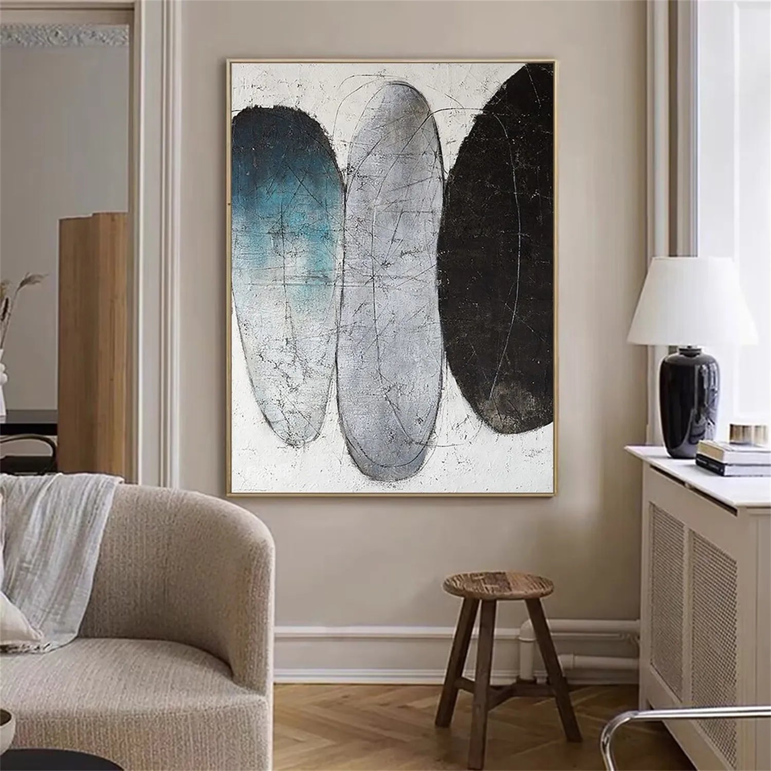 Abstract Painting #AB 144 - Modern Wall Art for Home & Office Decor | Perfect for Living Room, Bedroom & Workspace