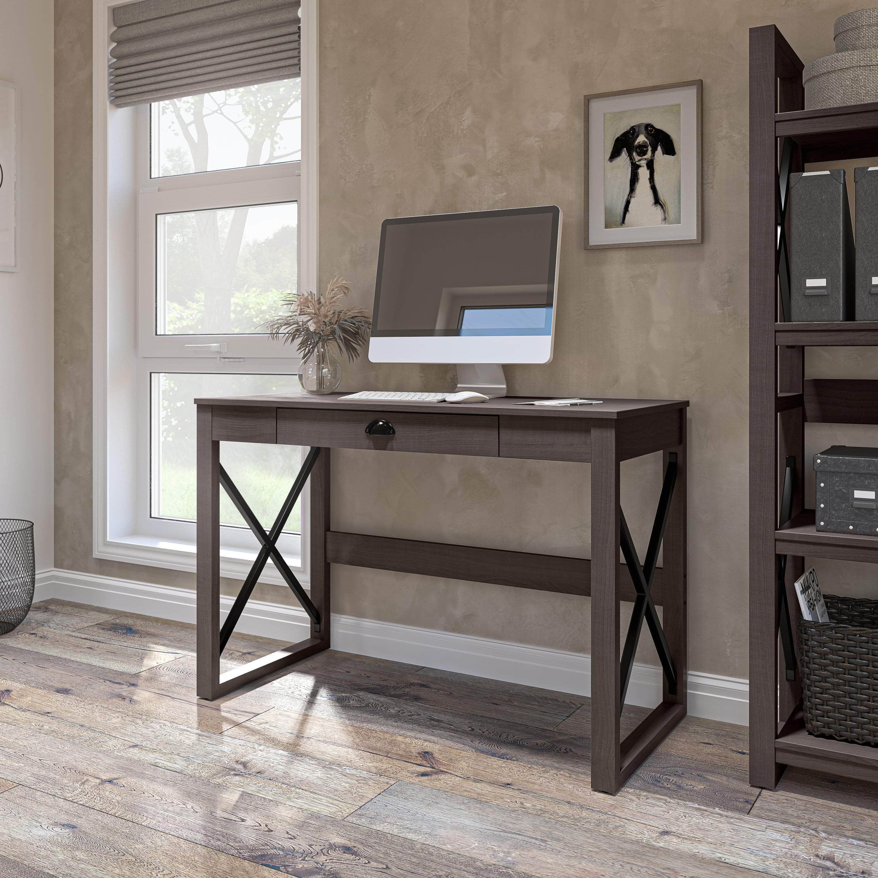 Talita 45W Small Desk - Compact Workspace Solution in 2 Colors | Perfect for Home Office, Dorm Room & Small Spaces