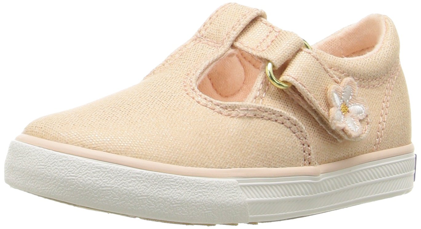 Keds Girls Daphne T-Strap Sneakers - Lightweight Comfortable School Shoes for Toddler & Kids - Perfect for Playground, School & Everyday Wear