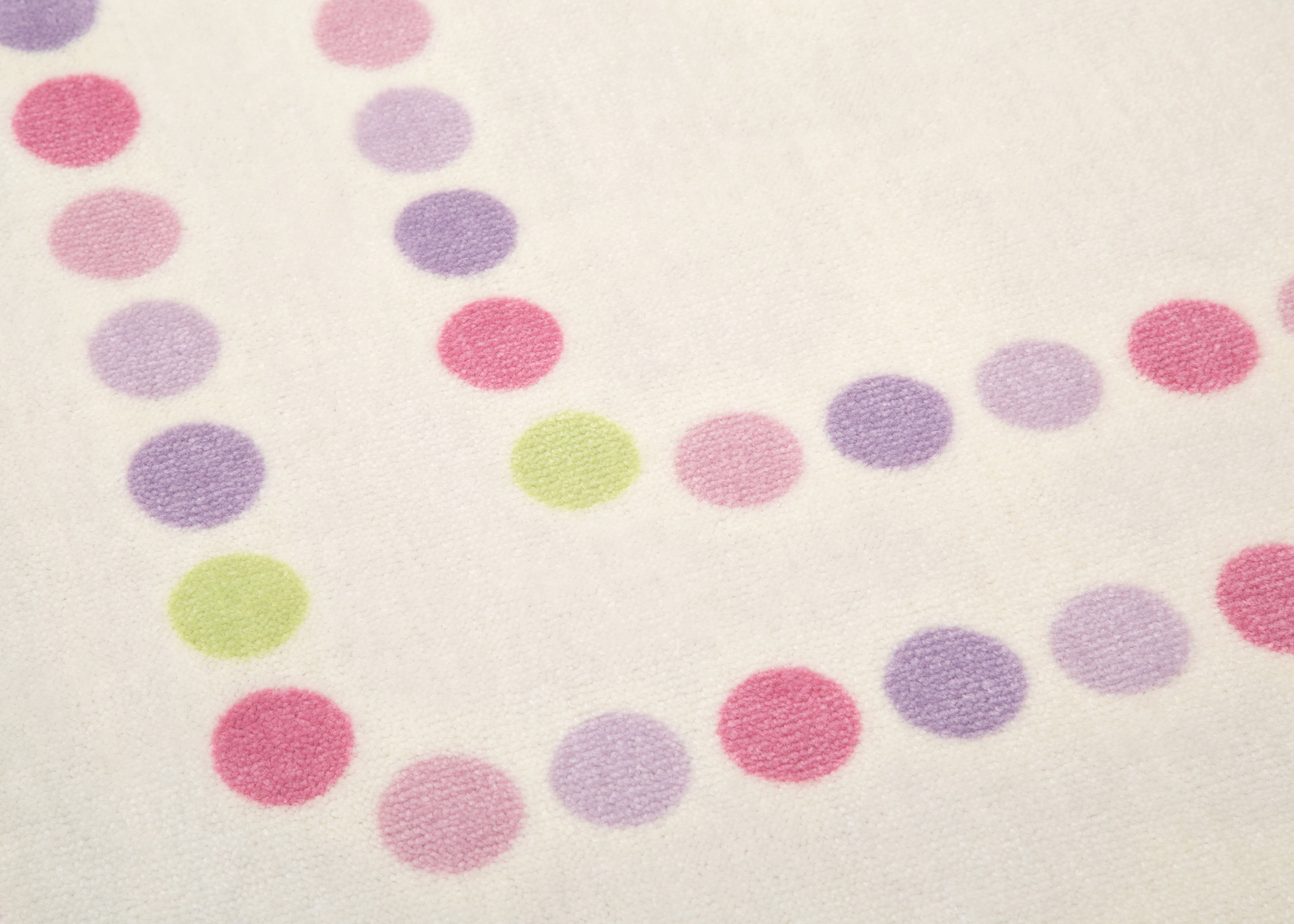 Soft Pearl Dot Rectangle Area Rug for Kids Room - 53