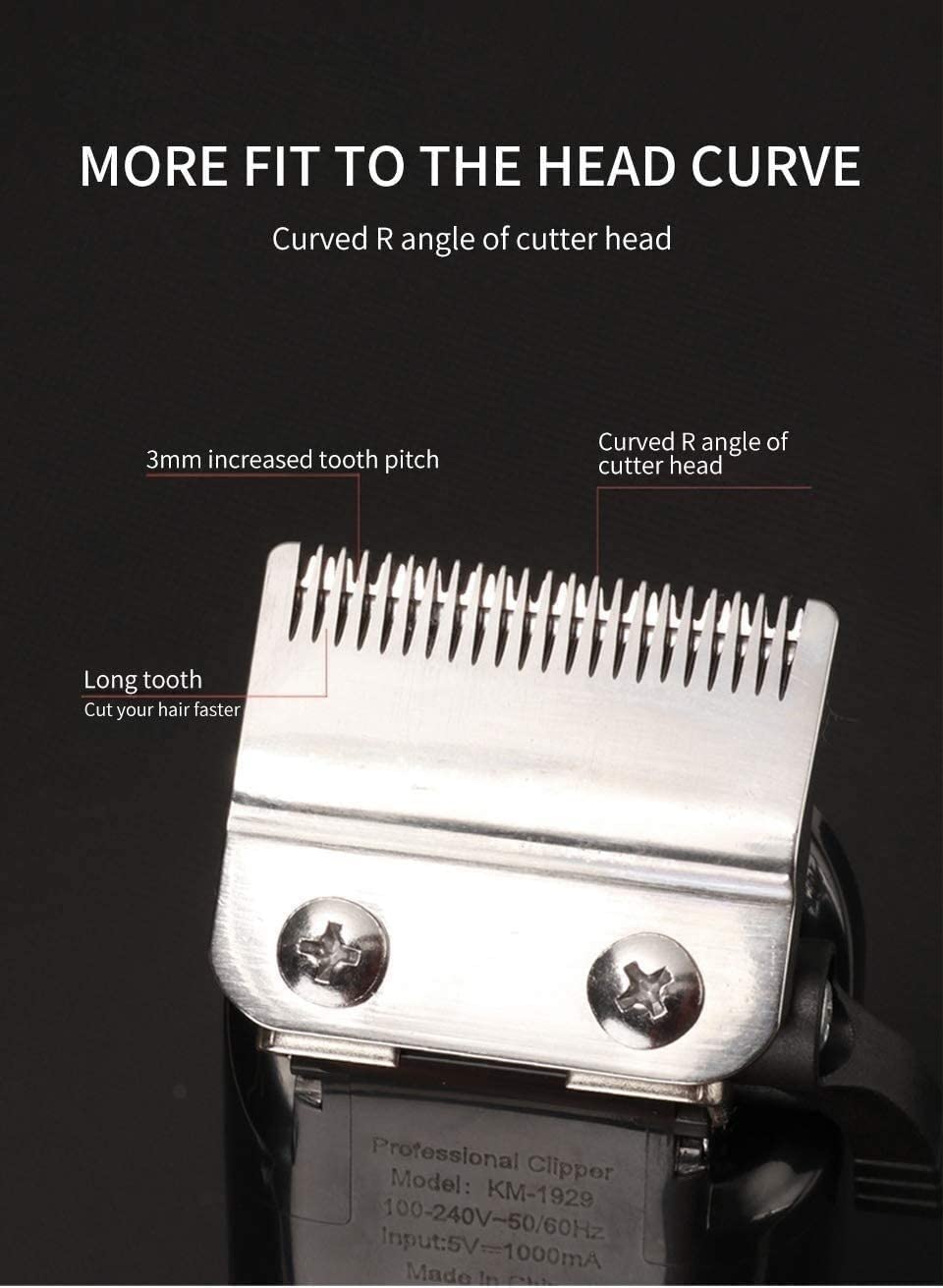 Professional Hair Clippers for Men - Barber Grade Electric Clippers with Retro Oil Head for Salon & Home Use - Perfect for Fades, Buzz Cuts & Styling