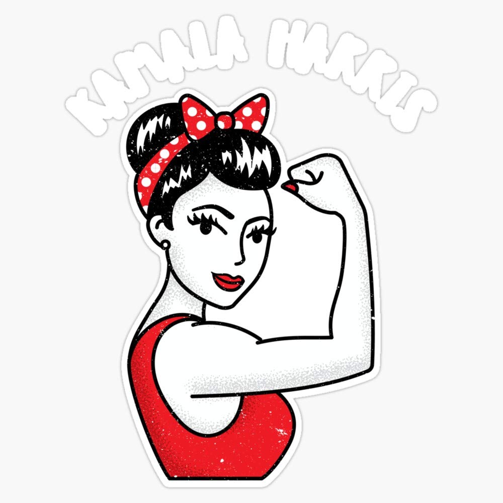 Kamala Harris Women Power Sticker - Vinyl Bumper Decal for Cars & Laptops - Waterproof 5 Inch Political Sticker - Perfect for Car Windows, Laptops, Notebooks & Water Bottles